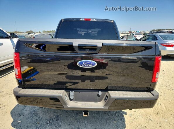 1FTEW1EP3GKE67119 2016 FORD F150 Black Հետևի տեսք