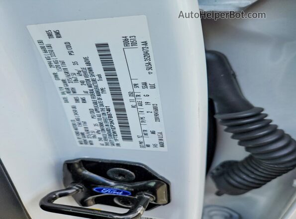 1FTEW1EP3KFB87461 2019 FORD F150 White Vista del compartimento del motor