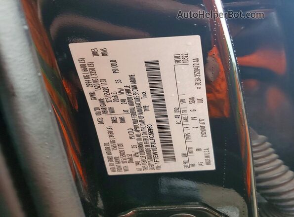 1FTEW1EP3LFC56960 2020 FORD F150 Black Widok komory silnika