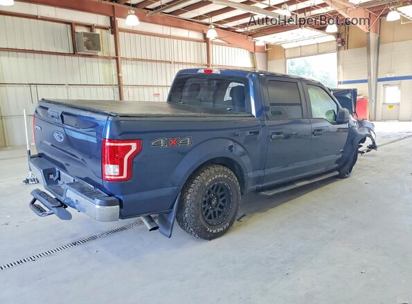 1FTEW1EP4GFB22609 2016 FORD F150 Blue Задня права чверть