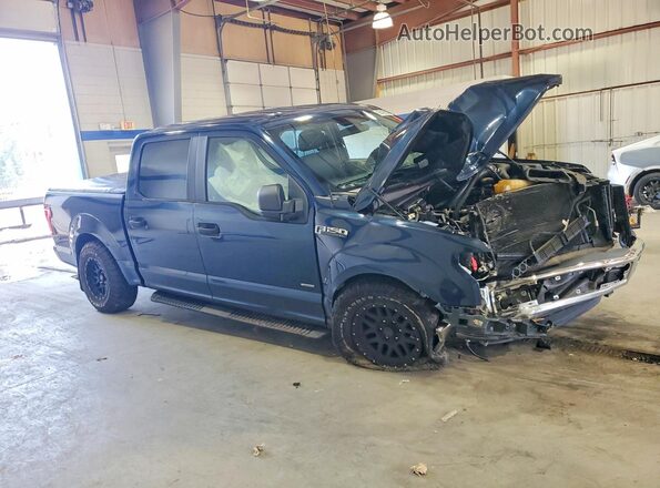 1FTEW1EP4GFB22609 2016 FORD F150 Blue Передня права чверть