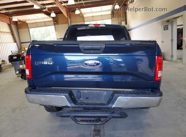 1FTEW1EP4GFB22609 2016 FORD F150 Blue Вид ззаду