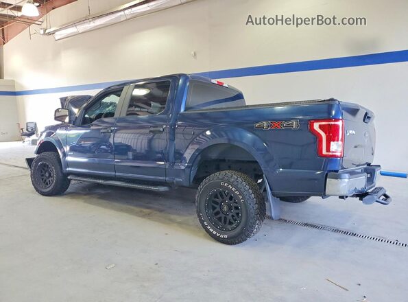 1FTEW1EP4GFB22609 2016 FORD F150 Blue Задня ліва чверть