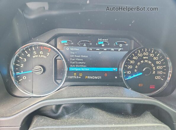 1FTEW1EP4HFB00885 2017 FORD F150 Красный Вид щитка приборов