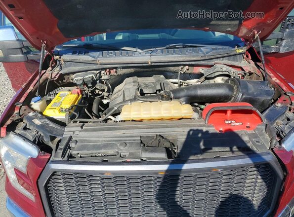 1FTEW1EP4HFB00885 2017 FORD F150 Красный Вид задней части салона