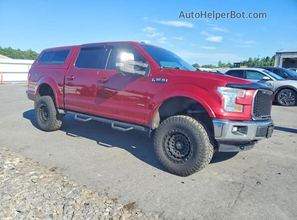 1FTEW1EP4HFB00885 2017 FORD F150 Красный Передняя правая четверть