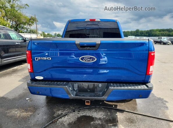 1FTEW1EP5HFB08591 2017 FORD F150 Blue Widok z tyłu
