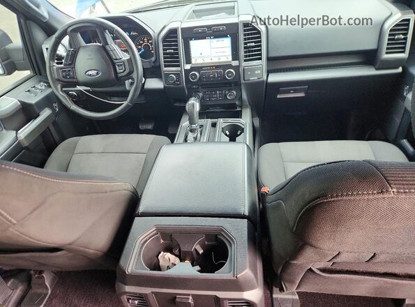 1FTEW1EP5HFB08591 2017 FORD F150 Blue Widok deski rozdzielczej