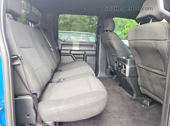 1FTEW1EP5HFB08591 2017 FORD F150 Blue Widok tylnych siedzeń