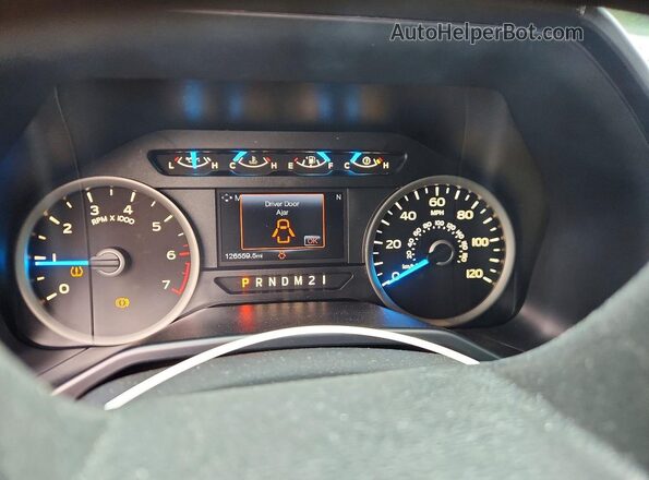 1FTEW1EP5HFB08591 2017 FORD F150 Blue Widok zestawu wskaźników