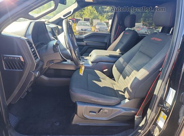 1FTEW1EP5JFE65100 2018 FORD F150 Black Widok wnętrza z przodu