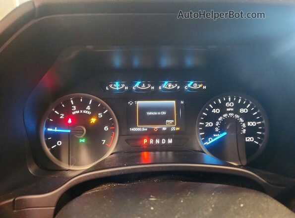 1FTEW1EP5KFC38586 2019 FORD F150 Серый Вид щитка приборов