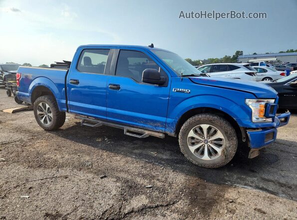 1FTEW1EP5LFB97099 2020 FORD F150 Blue Передня права чверть