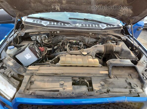 1FTEW1EP5LFB97099 2020 FORD F150 Blue Вид задньої частини салону
