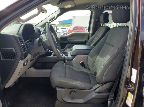 1FTEW1EP6KFA72546 2019 FORD F150 Brown Vista interior delantera