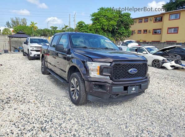 1FTEW1EP6KFA72546 2019 FORD F150 Brown Delantero derecho