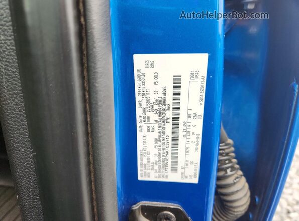 1FTEW1EP6KFC39715 2019 FORD F150 Blue Вид підкапотного простору