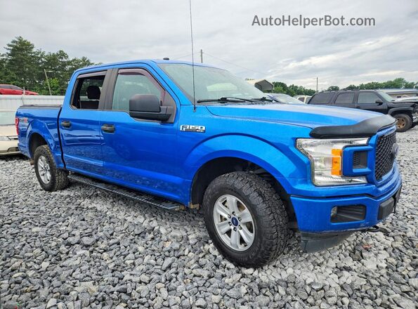 1FTEW1EP6KFC39715 2019 FORD F150 Blue Передня права чверть