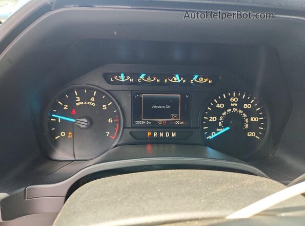 1FTEW1EP6KFC39715 2019 FORD F150 Blue Вид щитка приладів