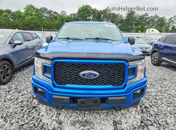 1FTEW1EP6KFC39715 2019 FORD F150 Blue Вид спереду