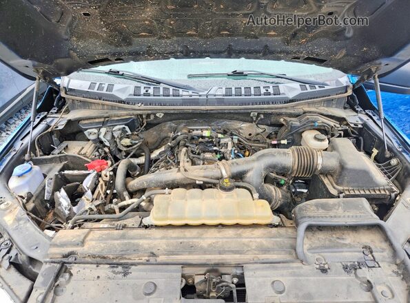 1FTEW1EP6KFC39715 2019 FORD F150 Blue Вид задньої частини салону