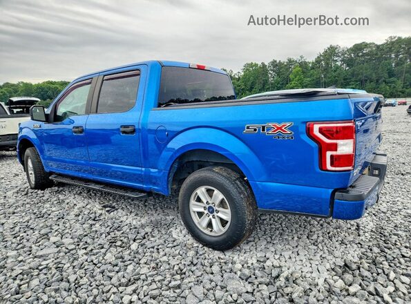 1FTEW1EP6KFC39715 2019 FORD F150 Blue Задня ліва чверть