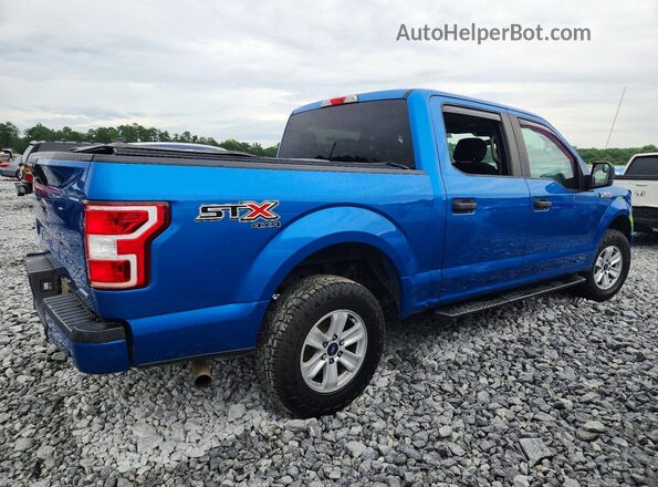 1FTEW1EP6KFC39715 2019 FORD F150 Blue Задня права чверть