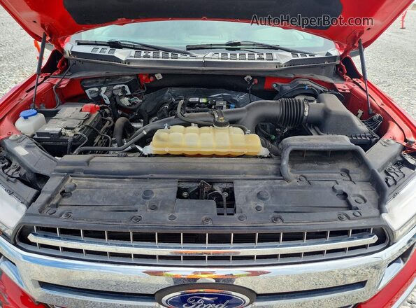 1FTEW1EP6LFC70495 2020 FORD F150 Red Vista interior trasera