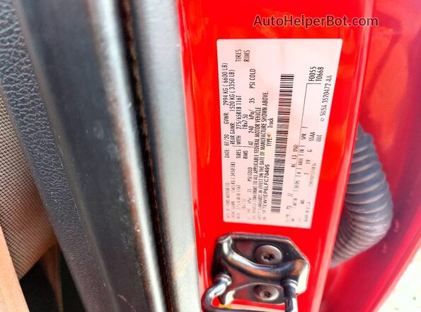 1FTEW1EP6LFC70495 2020 FORD F150 Red Vista del compartimento del motor