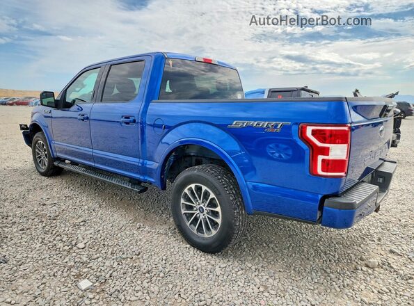 1FTEW1EP8JFC44588 2018 FORD F150 Blue უკანა მარცხენა