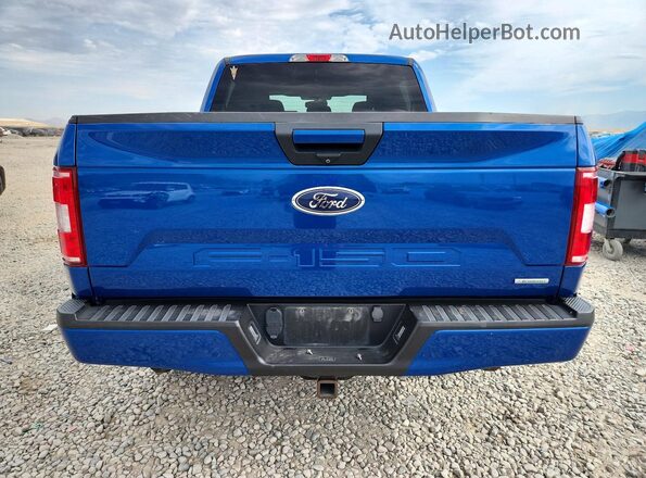 1FTEW1EP8JFC44588 2018 FORD F150 Blue უკანა ხედი