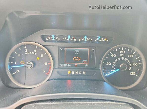 1FTEW1EP8JFC44588 2018 FORD F150 Blue ხელსაწყოთა პანელის ხედი