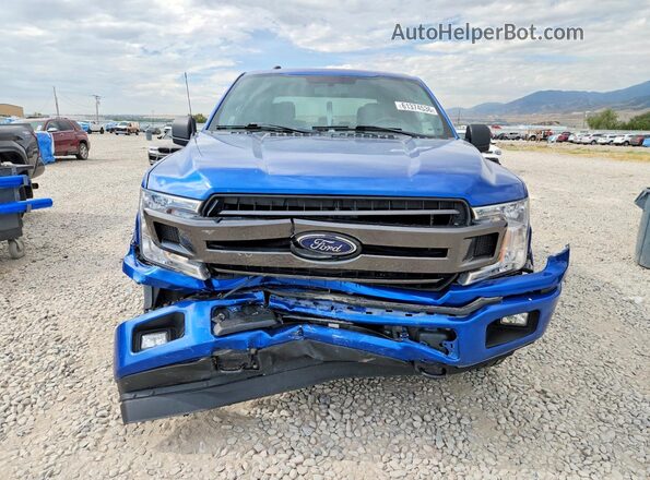 1FTEW1EP8JFC44588 2018 FORD F150 Blue წინა ხედი