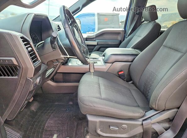 1FTEW1EP8JFC44588 2018 FORD F150 Blue წინა სალონის ხედი