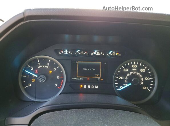 1FTEW1EP8KKD97206 2019 FORD F150 Gray ხელსაწყოთა პანელის ხედი