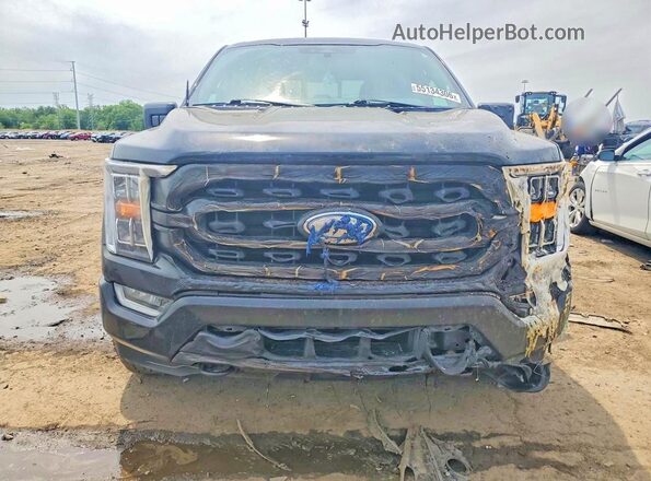 1FTEW1EP8NFB98752 2022 FORD F150 Black წინა ხედი