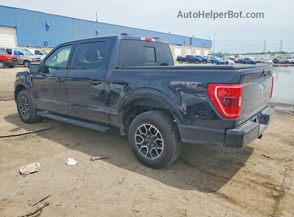 1FTEW1EP8NFB98752 2022 FORD F150 Black უკანა მარცხენა