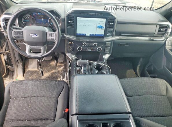 1FTEW1EP8NFB98752 2022 FORD F150 Black წინა პანელის ხედი