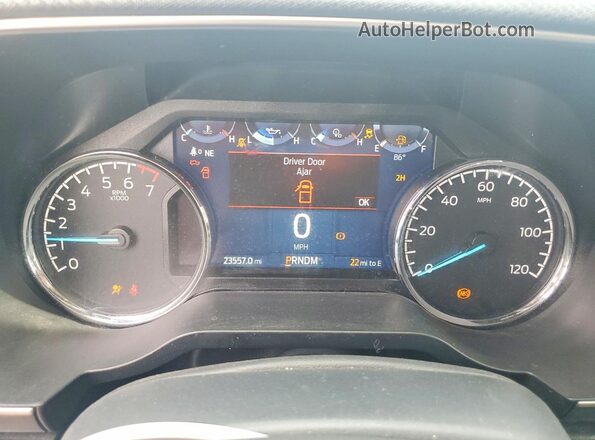 1FTEW1EP8NFB98752 2022 FORD F150 Black ხელსაწყოთა პანელის ხედი