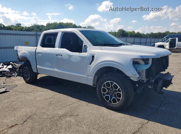 1FTEW1EP9MKE45766 2021 FORD F150 White Передня права чверть