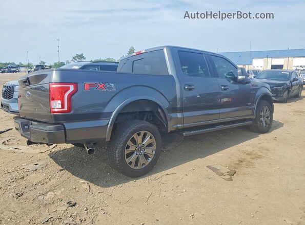 1FTEW1EPXGFC99178 2016 FORD F150 Gray Trasero derecho
