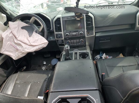 1FTEW1EPXJFD21574 2018 FORD F150 White Dashboard view