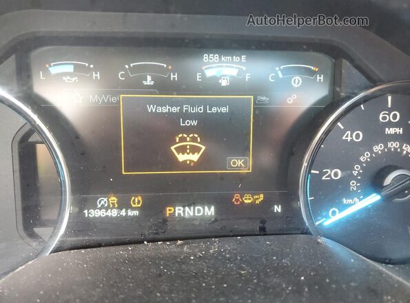 1FTEW1EPXJFD21574 2018 FORD F150 White Instrument cluster view