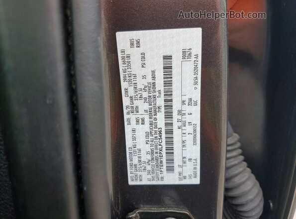 1FTEW1EPXLFC54963 2020 FORD F150 Gray Vista del compartimento del motor
