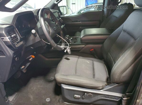 1FTEW1EPXMFA43764 2021 FORD F150 Charcoal Вид салону спереду