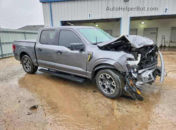 1FTEW2KP0RKD25498 2024 FORD F150 Gray Передня права чверть