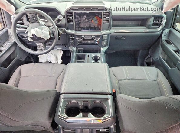1FTEW2KP0RKD25498 2024 FORD F150 Gray Вид панелі приладів