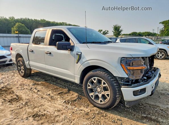 1FTEW2KP2RKE75032 2024 FORD F150 Серебряный Передняя правая четверть