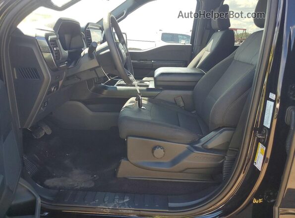 1FTEW2KP3SKD09589 2025 FORD F150 Black Widok wnętrza z przodu
