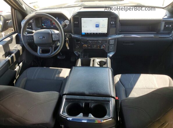 1FTEW2KP3SKD09589 2025 FORD F150 Black Widok deski rozdzielczej